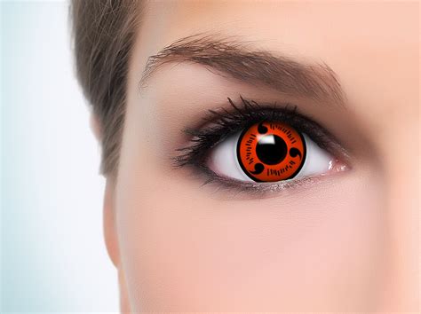 One Lens With Power Sharingan Coloured Contact Lenses Contacts Naruto