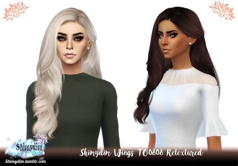 Sims 4 Wings To0808 Hair Retexture The Sims Book