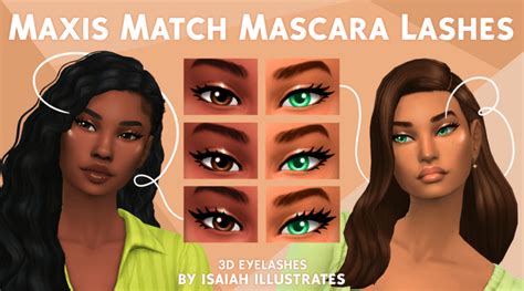 Sims 4 Maxis Match Eyelashes