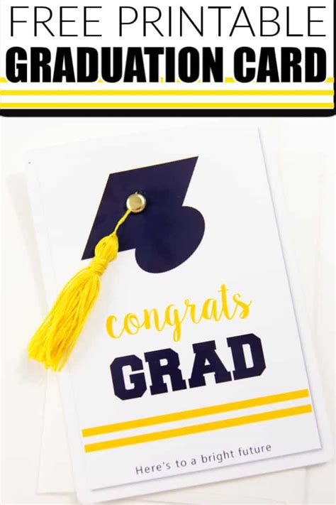 Printable Graduation Card Free
