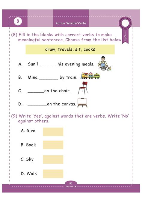 Evs worksheets class 1 cbse. Describing Words For Class 1 Cbse - Color and Drawing