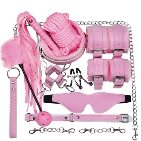 set bdsm kit bondage pink fetish