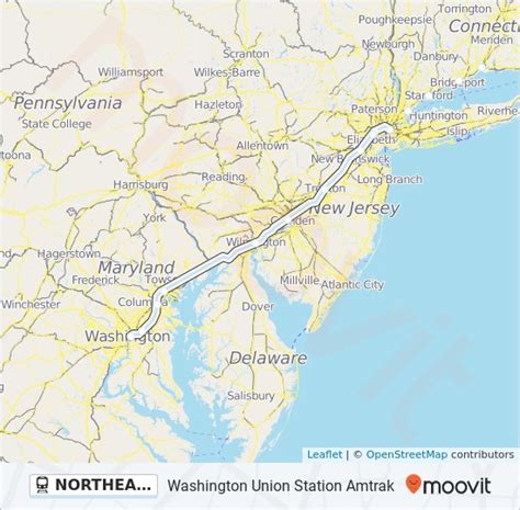 Northeast Regional Route Time Schedules Stops And Maps