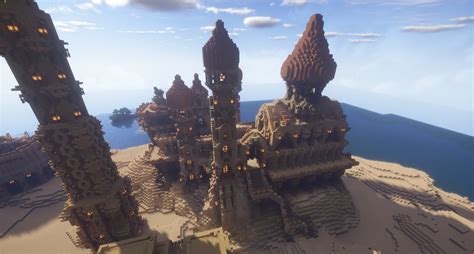 Fantasy Desert Castle Creative Mode Minecraft Java Edition