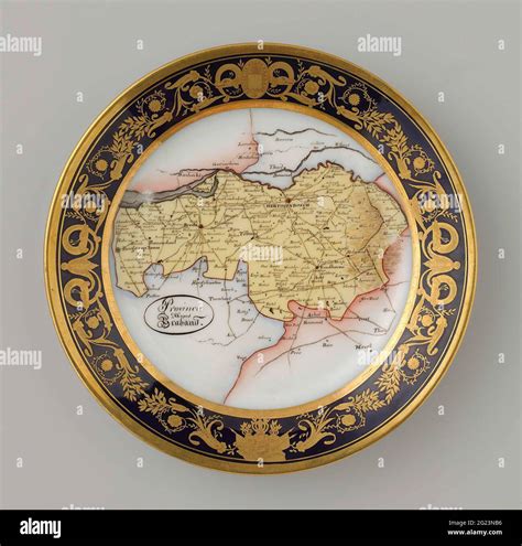 18 Plates Each Decorated With A Netherlandish Province These Plates