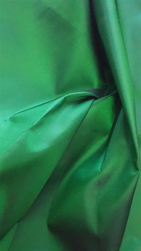 Mikado Verde Cu Matase Naturala Materiale Textile La Metru Evelin