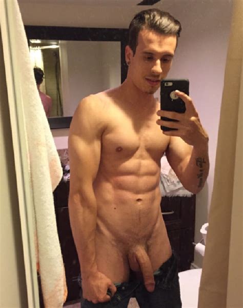 Sexy Shirtless Jock With A Long Uncut Cock Nude Selfie Men