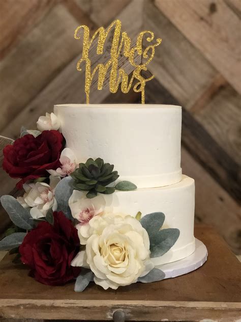 Fake Flowers For Wedding Cake Jenniemarieweddings