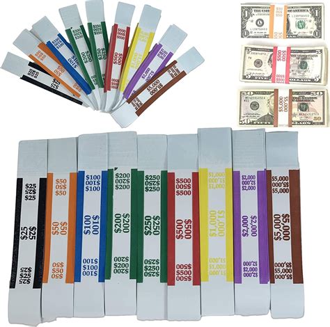 Money Bands Currency Sleeves Straps Made In Usa Pack Of 330 Self