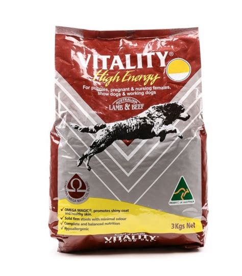 Brands would quickly go out of business if they gave their products names like daniel dog's mostly corn meal with at least 3% beef.. Vitality High Energy Lamb & Beef Dog Dry Food - Pet ...