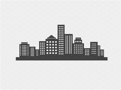 City Skyline Icon Outline Icons ~ Creative Market
