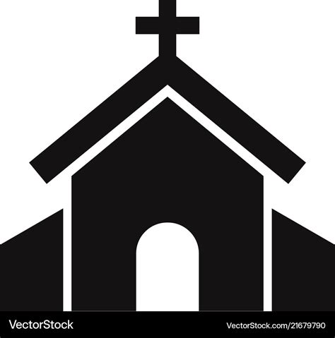 Church Icon Royalty Free Vector Image Vectorstock
