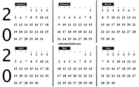 Exceptional Blank Calendar 2020 Four Months To Page Calendar Template