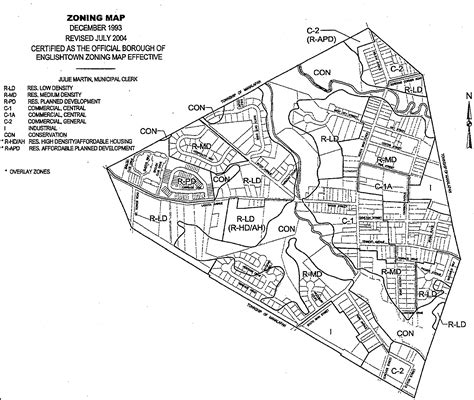 Zoningmap Borough Of Englishtown