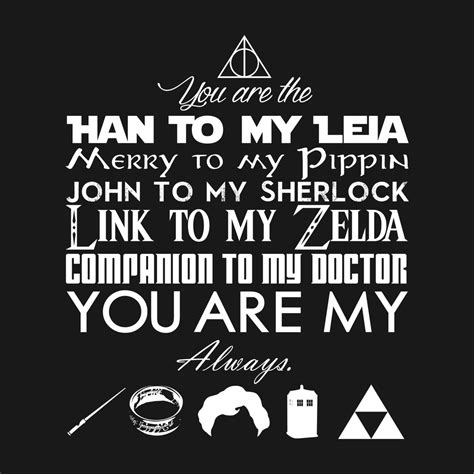 You Are My Always Nerd Love Quotes Star Wars Love Quotes Love Quotes