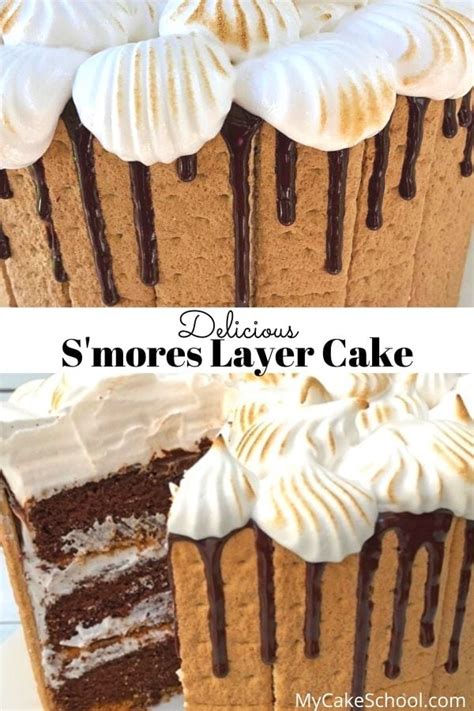 This Smores Layer Cake Is Sure To Please Any Crowd Decadent Chocolate