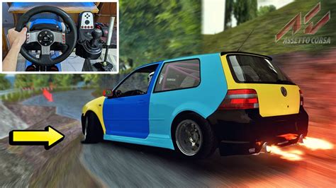 From FWD To RWD GOLF MK4 Drifting In The Tightest Touge Assetto