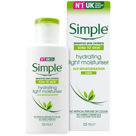 Made with 62% less plastic packaging, this super light travel mini fits right inside your handbag. Buy Simple Moisturiser Hydrating Light | Chemist Direct