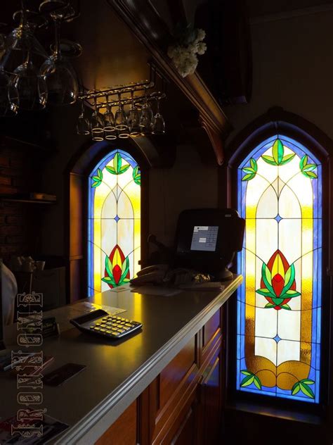 Stained Glass Windows With Led Backlight Made For One Of The Local Beer Bar Витражи Окно