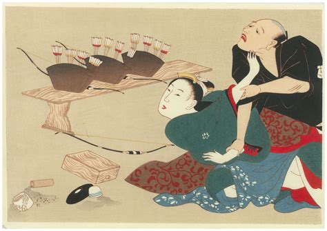 erotic japanese woodblock print 5 kasasagi fine arts