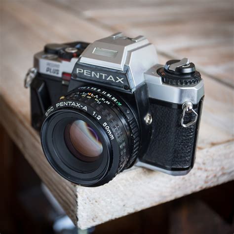 Vintage Pentax Program Plus 35mm Slr Camera With 50mm Lens