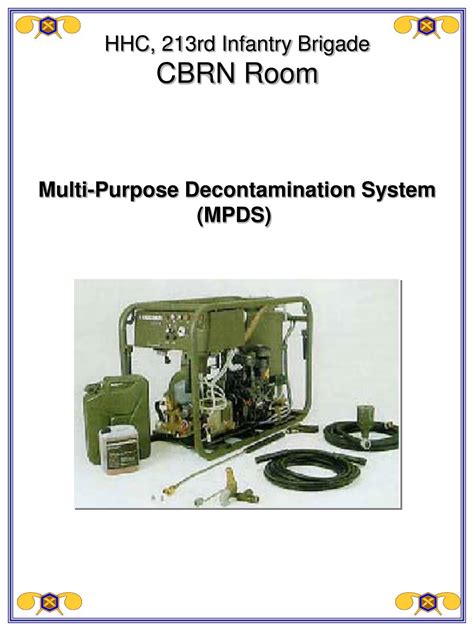 Ppt Multi Purpose Decontamination System Mpds Powerpoint