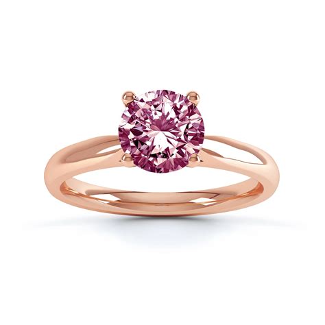 Pink Diamond Engagement Ring