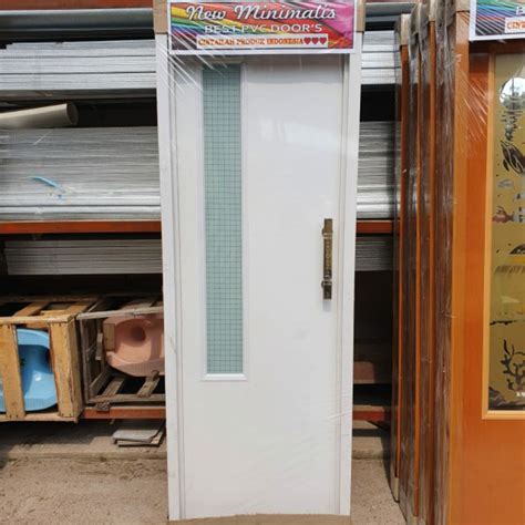 Pintu Kamar Mandi PVC Kaca Buram / Kaca Es GLASSY Super White PLUS
