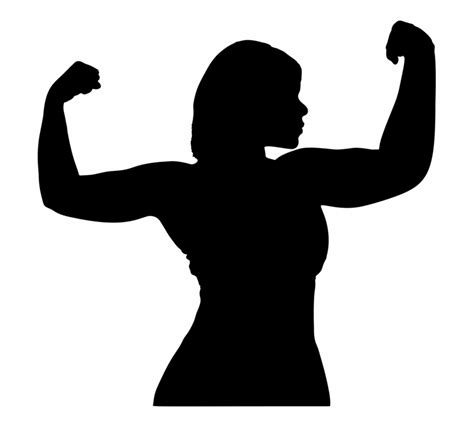 Free Woman Lifting Weights Silhouette Download Free Woman Lifting