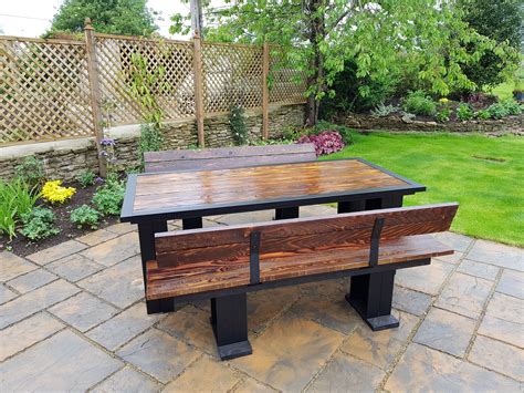 Tap here to send in your review. Industrial style garden furniture made from sustainably ...