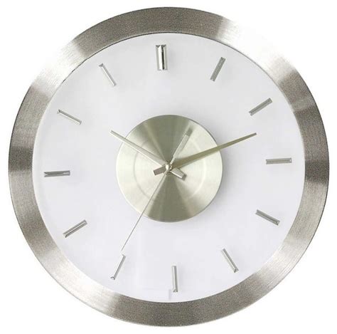 Stainless Steel Wall Clock Foter