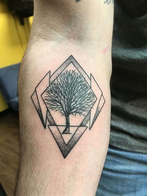 Tree Geometric Tattoo Images The Style Inspiration