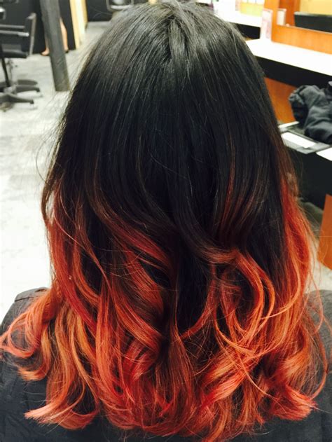 Fire Ombre Fire Hair Fire Ombre Hair Orange Ombre Hair