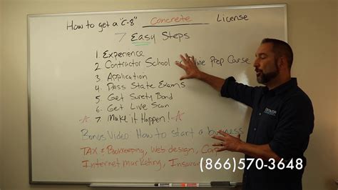 How to get a Concrete Contractors License (C-8) - YouTube