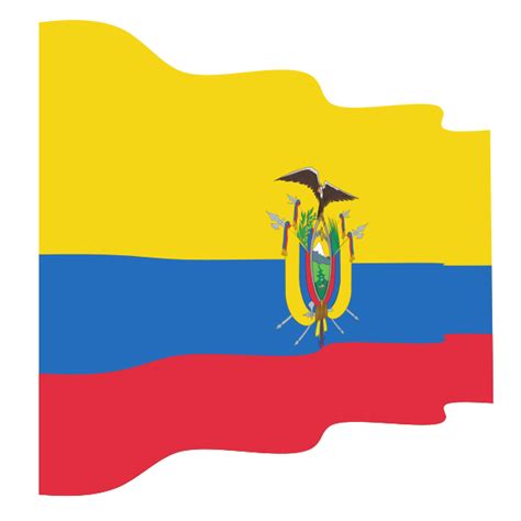 Waving Flag Of Ecuador Free Svg