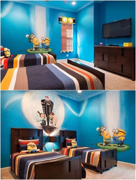 10 Cute And Cool Minions Kids Room Ideas Space Themed Room Space