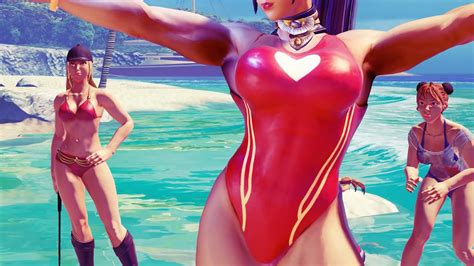 Street Fighter V Menat Vs Sakura Mod Lovely Bikini Youtube