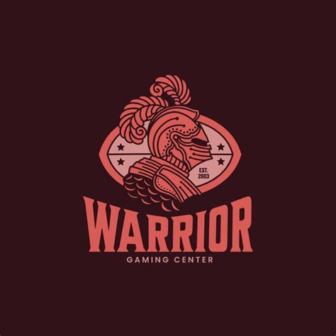 Warrior Gaming Center Knight Logo Design Template — Customize It In Kittl