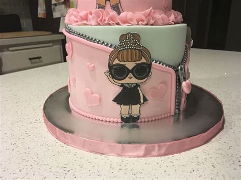 #cake #birthdaycake #unicorncake #unicorn #rainbowunicorn #lolsurprisedolls #lolsurprisedollscake #loldollcake #lolsurprisecake #edibleconfetti #unicornlove #unicornfan #unicornfanclub #unicornlolsurprise lol surprise dolls doll lil sisters party ideas gift confetti big surprise series. Lol Surprise Cake Lol surprise cake, hand made zippers and ruffles. | Funny birthday cakes ...