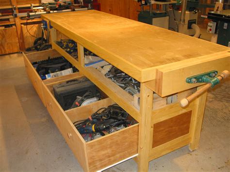 Wood Work Workbench Plans With Drawers How To Build An Easy Diy