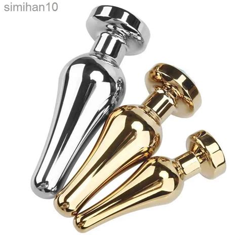 Anal Toys Butt Plug Anal Sex Toys Sml Metal Stainless Smooth Sexy Toys For Women Adult Men