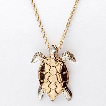 Gold And Silver Turtle Pendant By Simon Kemp Jewellers