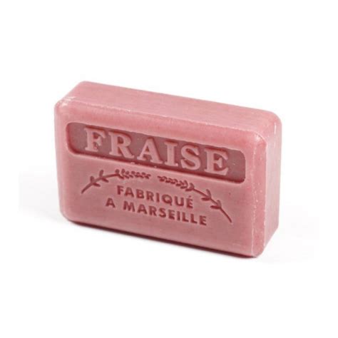 Marseille Soap Bar With Organic Shea Butter 125g Strawberry