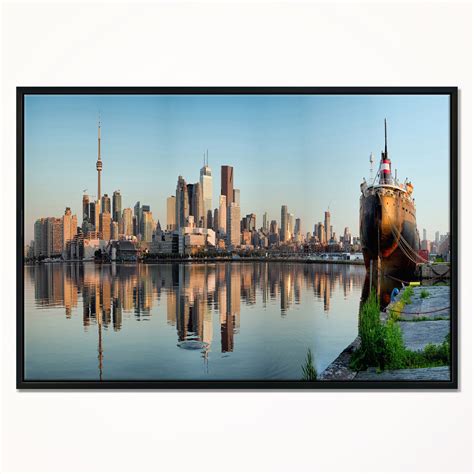 Show off your style with modern home accessories and decor. Design Art Toronto City Skyline Panorama Framed Canvas Art Print | Walmart Canada
