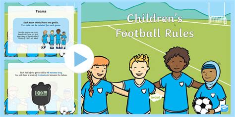 Football Rules For Kids How To Play Football Powerpoint