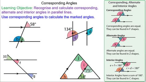 Corresponding Angles In Parallel Lines Mr
