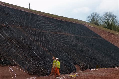 Vegetated Soil Stabilization System Shores Up Steep Slope Sws