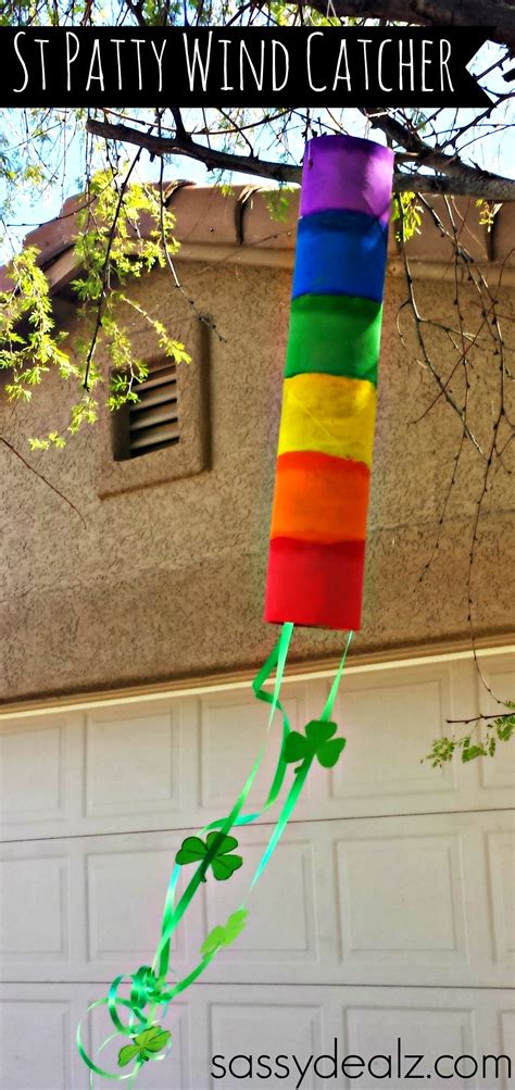 Rainbow Paper Towel Wind Catcher Craft For Kids Crafty