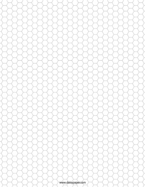 5 Free Printable Hexagonal Graph Paper Template In Pd