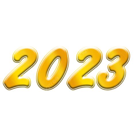 Golden 2023 Number Logo Effect Golden Text 2023 Golden Words 2023